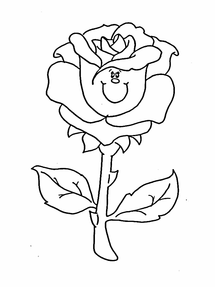 Coloriage Bouquet de roses épanouies - Rose à imprimer