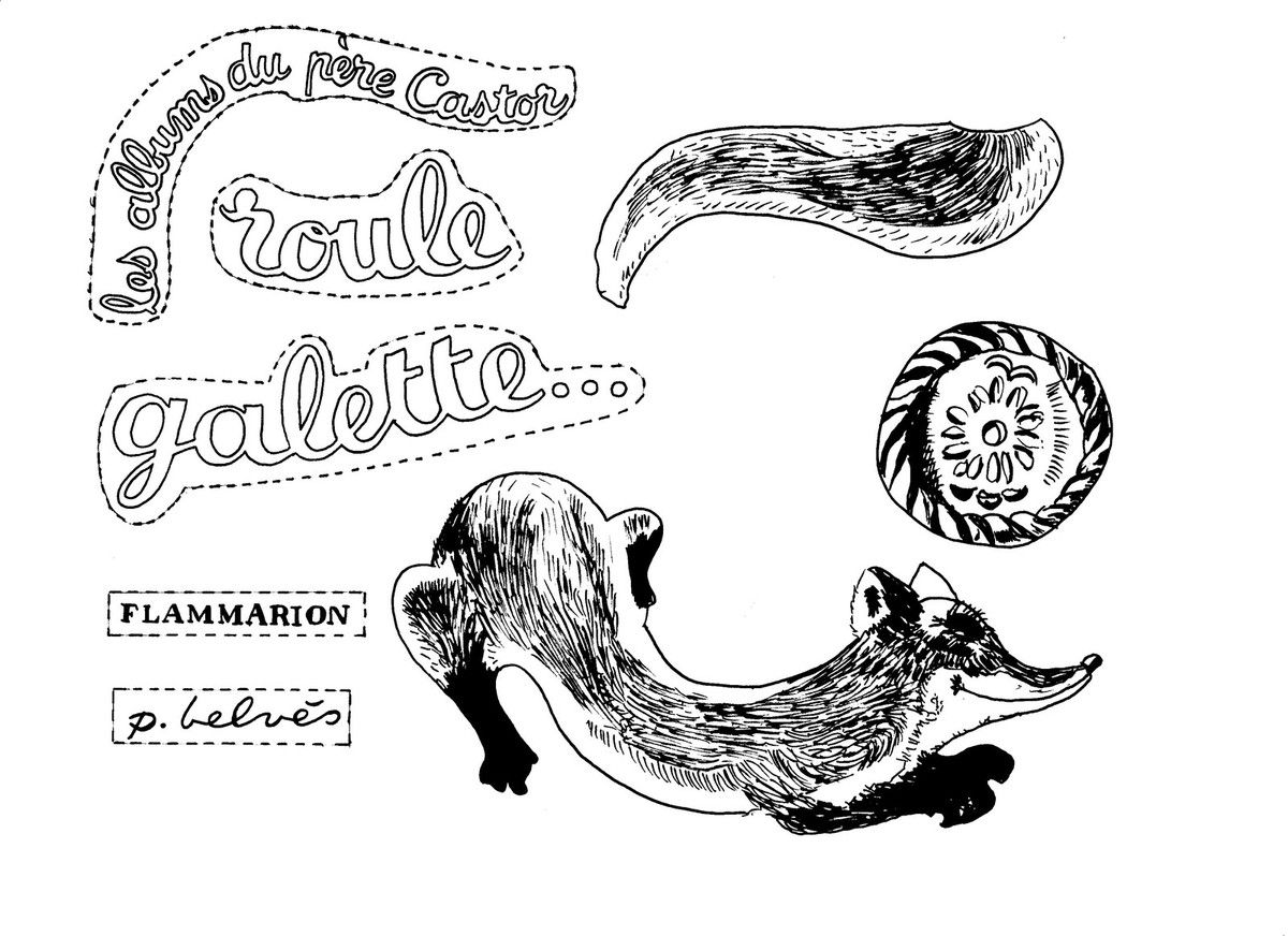 Coloriage Roule Galette Couverture Du Livre De Père Castor - Roule galette à imprimer
