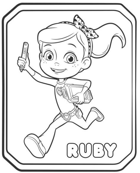 Coloriage Ruby - Rusty rivets à imprimer