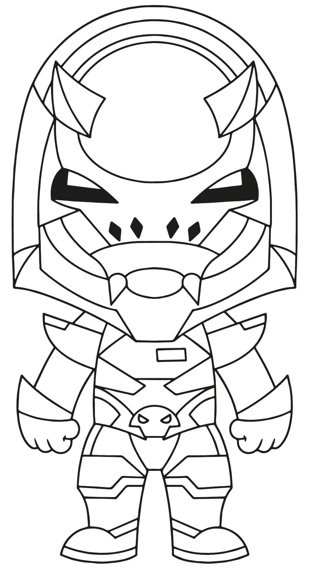 Coloriage Ruine - Fortnite à imprimer