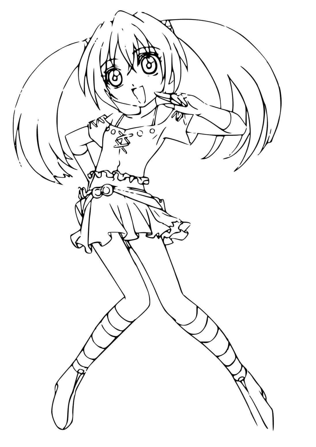 Coloriage Runo Misaki - Bakugan à imprimer