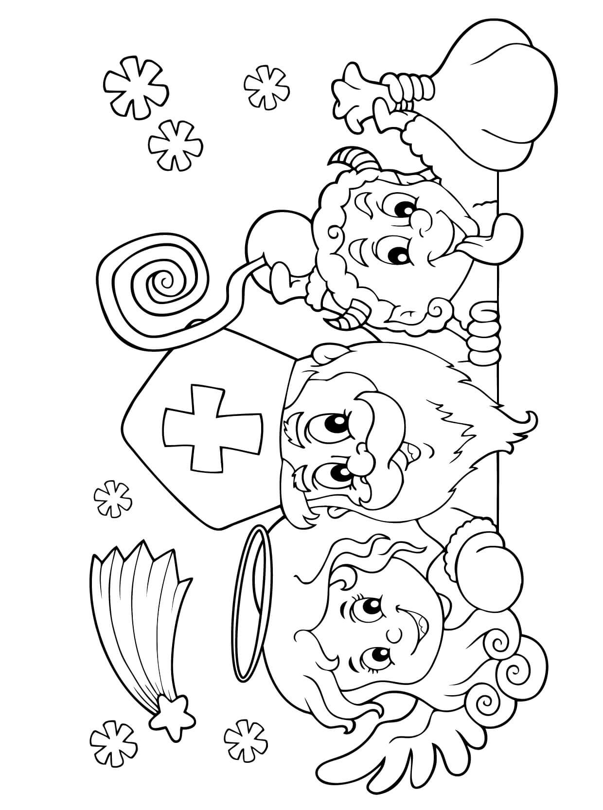 Coloriage Saint Nicolas