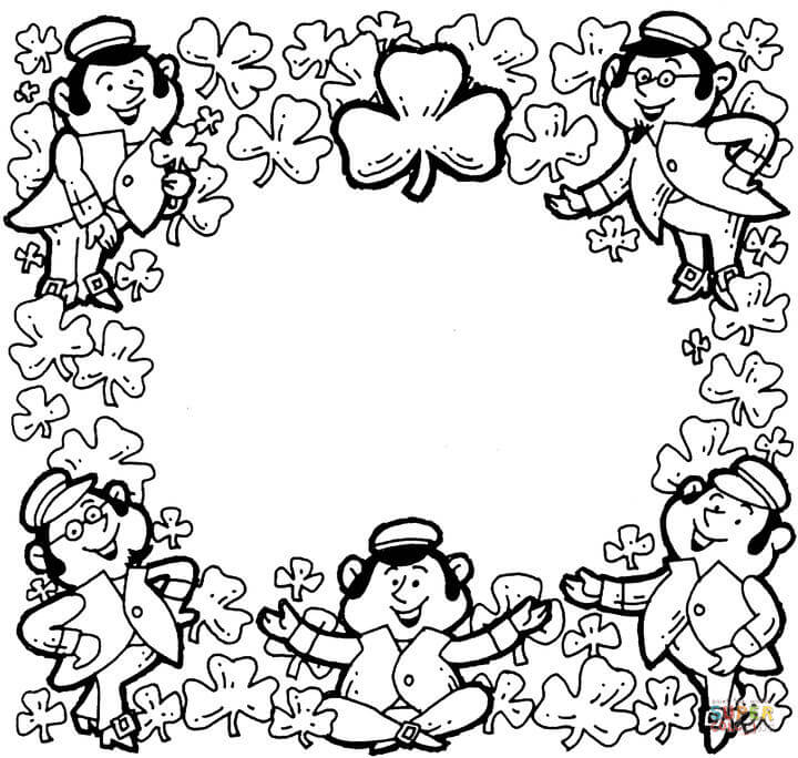 Coloriage Saint Patrick Ornament - Saint Patrick à imprimer