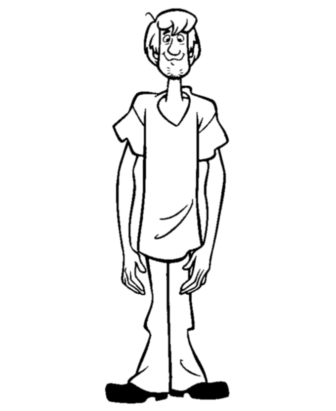Coloriage Sammy Rogers Scoubidou - Scooby doo à imprimer