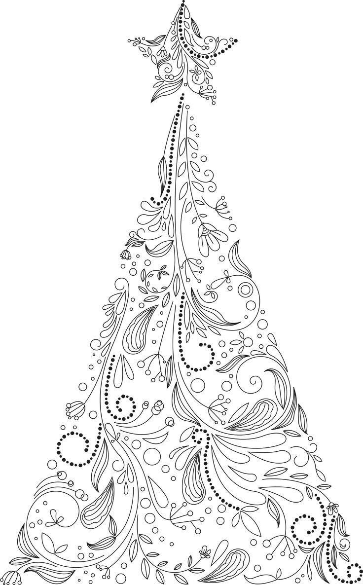 Coloriage Sapin De Noël Adulte - Noël adulte à imprimer
