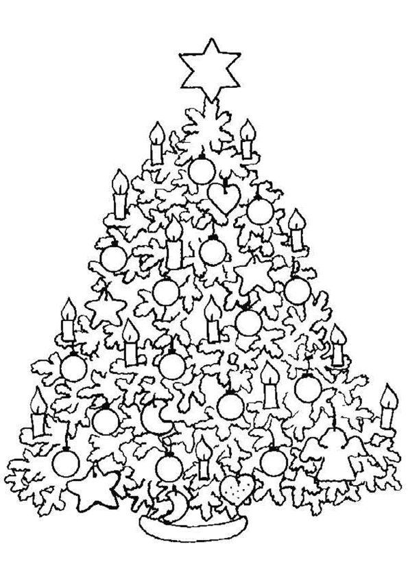 Coloriage Sapin De Noël Dessin - Sapin Noël à imprimer