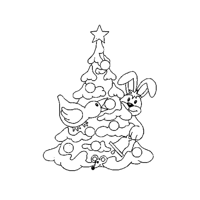 Coloriage Sapin De Noël Gratuit - Sapin Noël à imprimer