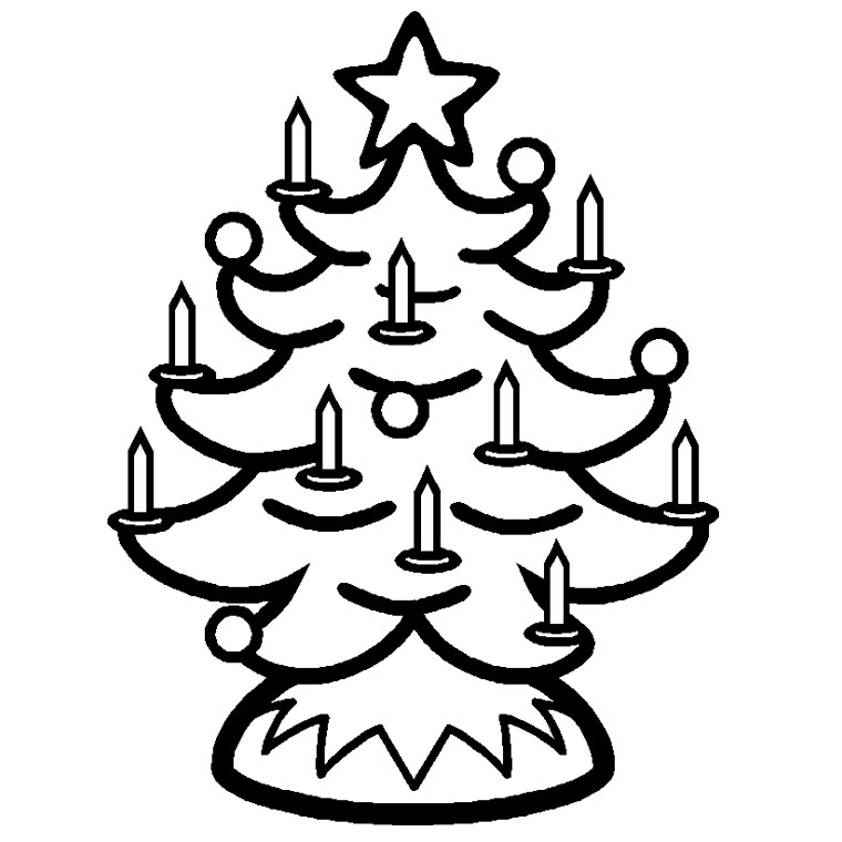 Coloriage Sapin En Ligne - Sapin Noël à imprimer