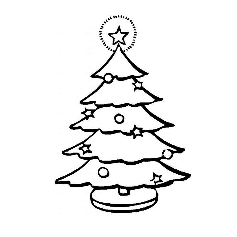 Coloriage Sapin Gratuit - Sapin Noël à imprimer