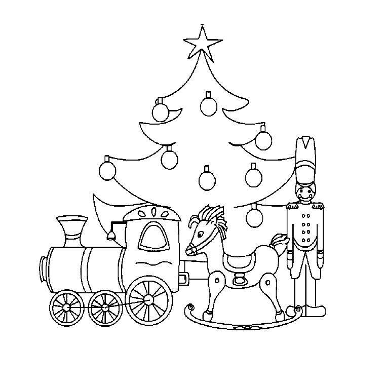 Coloriage Sapin Noël - Noël à imprimer