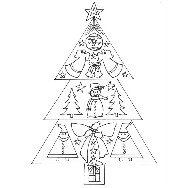 Coloriage Sapin - Sapin Noël à imprimer