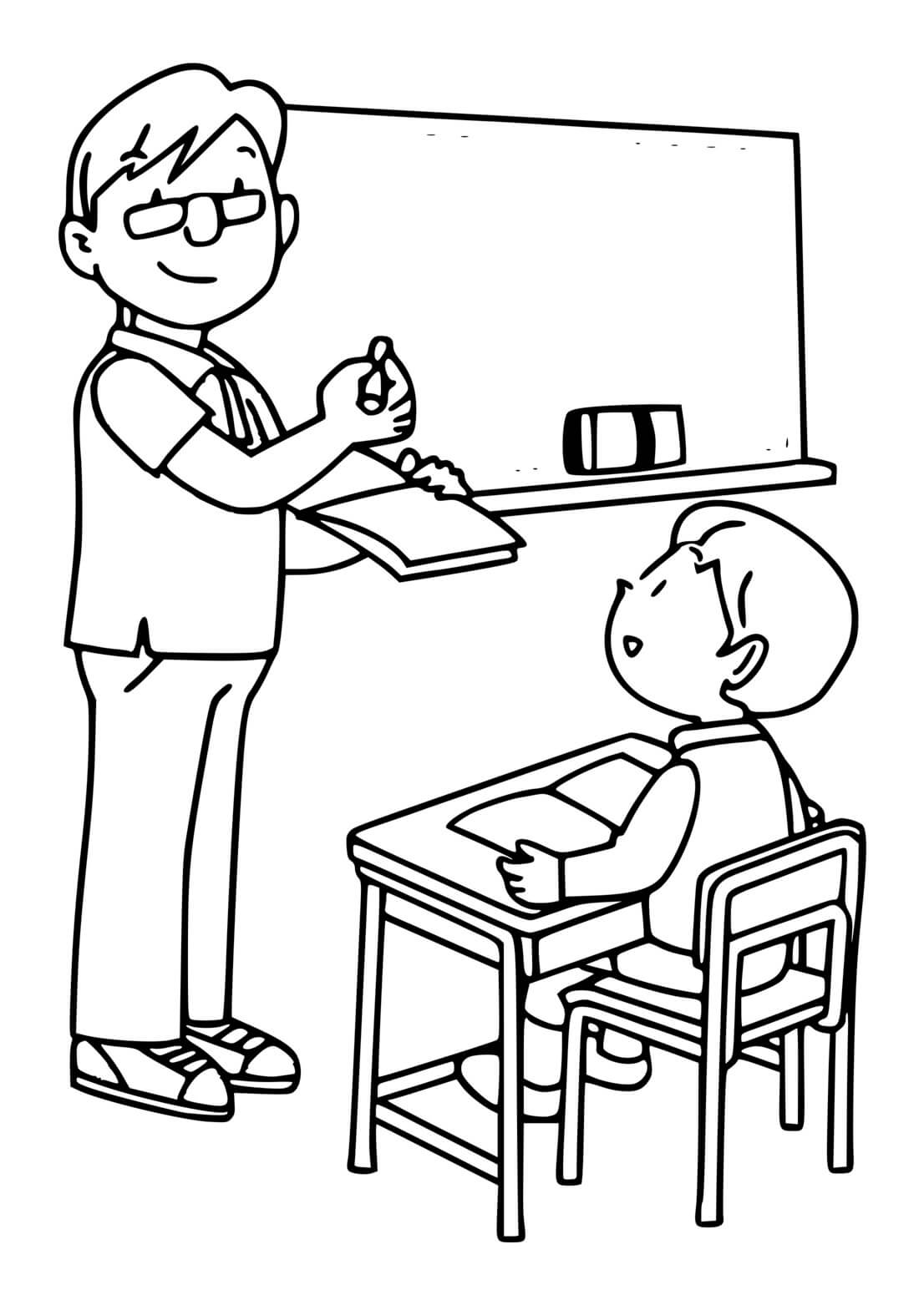 Coloriage Rentrée scolaire