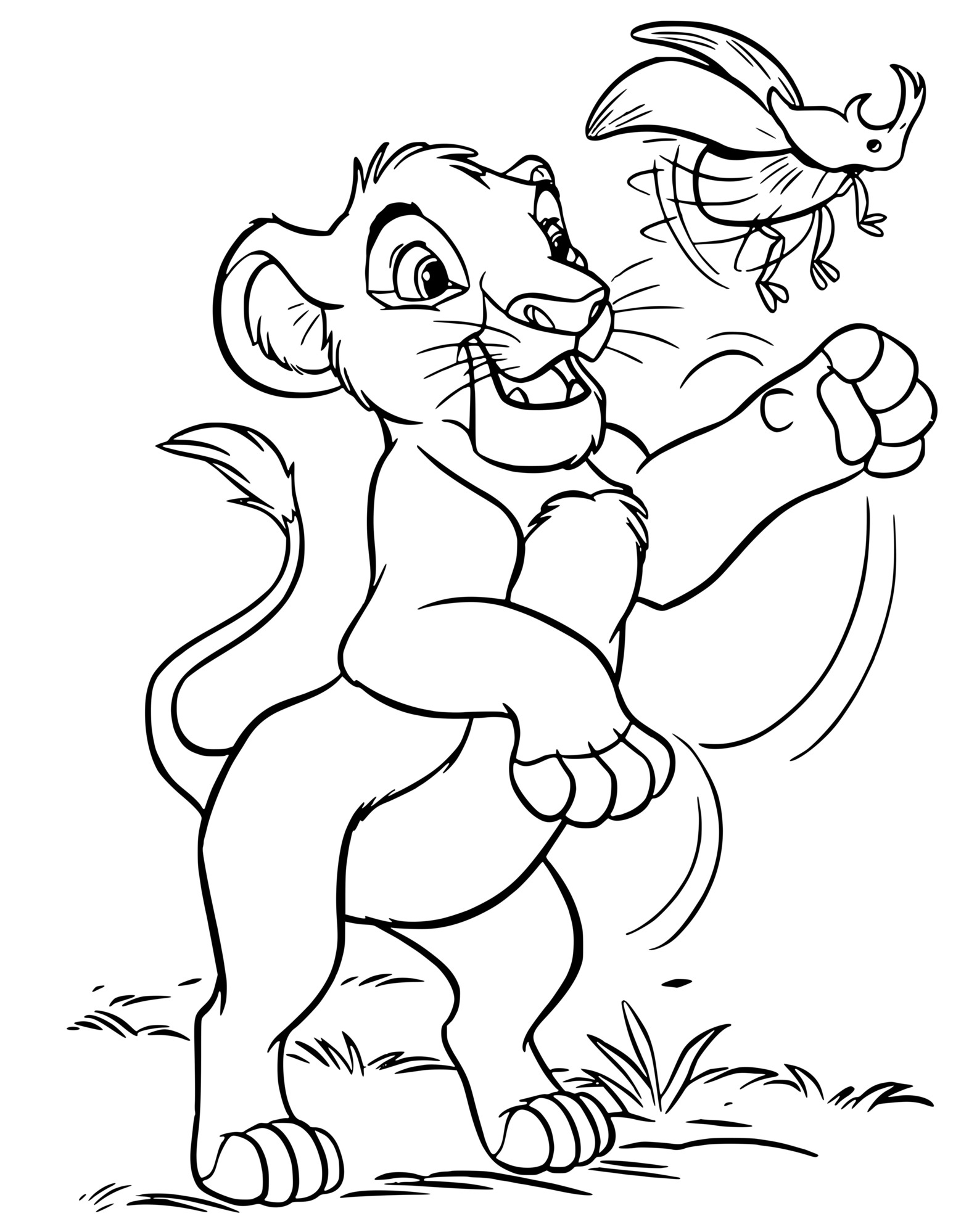 Coloriage Simba