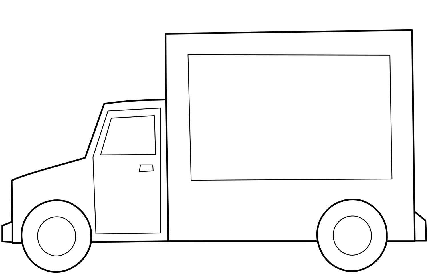 Coloriage Camion Facile - Camion à imprimer