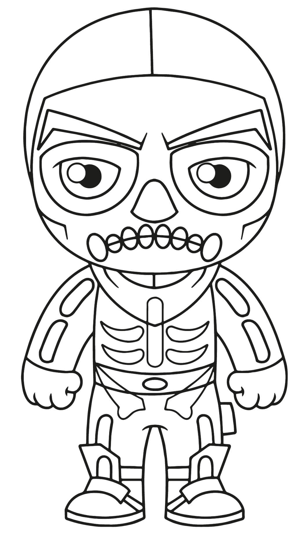 Coloriage Skull Ranger - Fortnite à imprimer