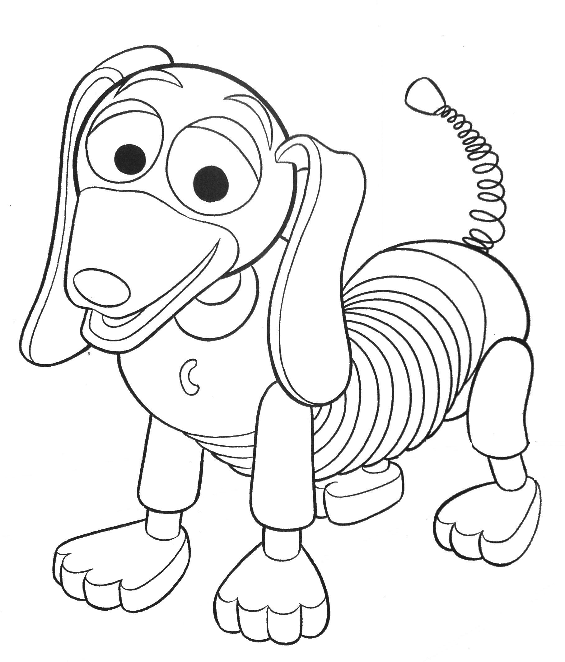 Coloriage Slinky Dod Is Doing Good - Toy story à imprimer
