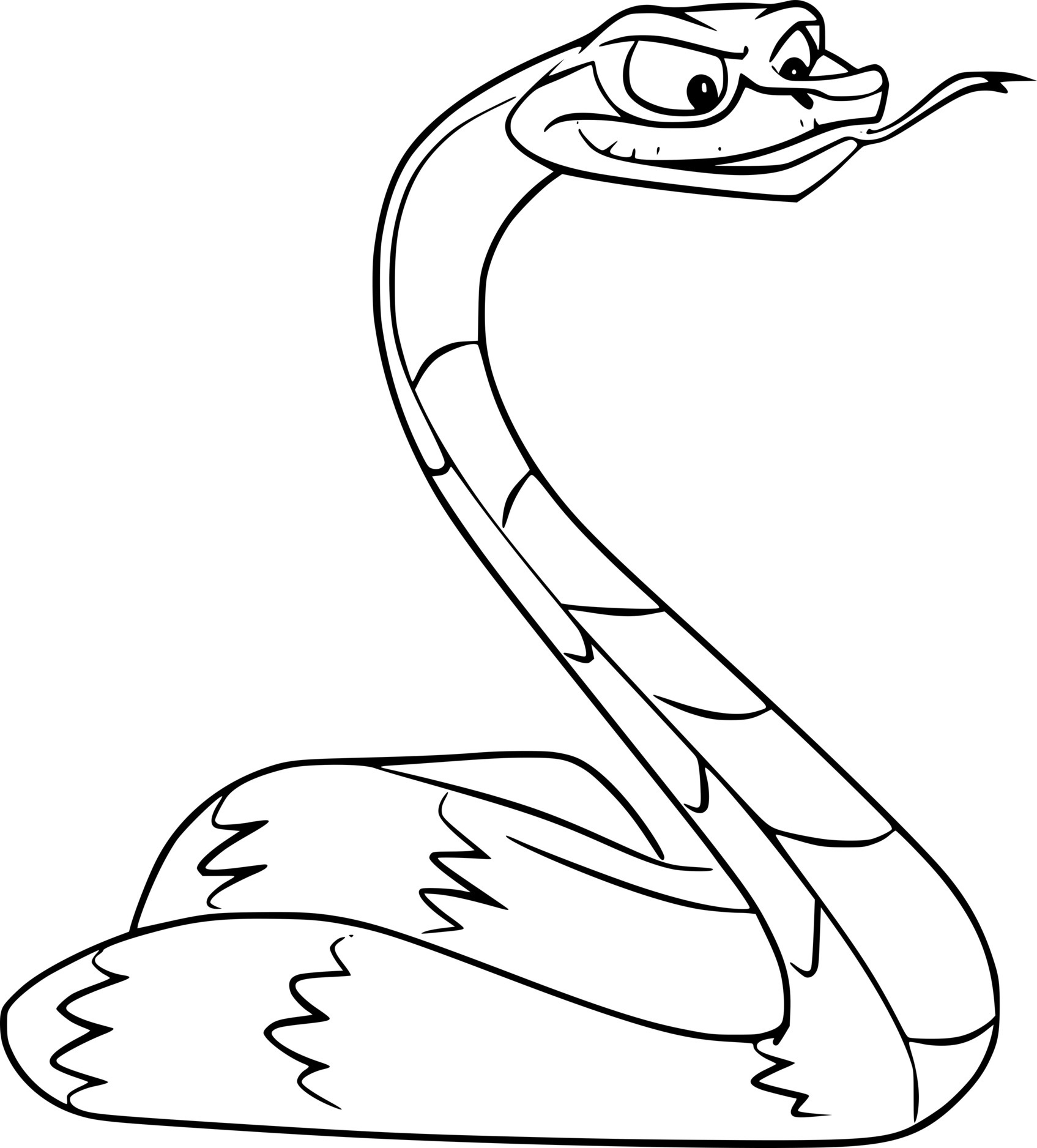 Coloriage Snake From La Garde Du Roi Lion - La Garde du Roi lion à imprimer