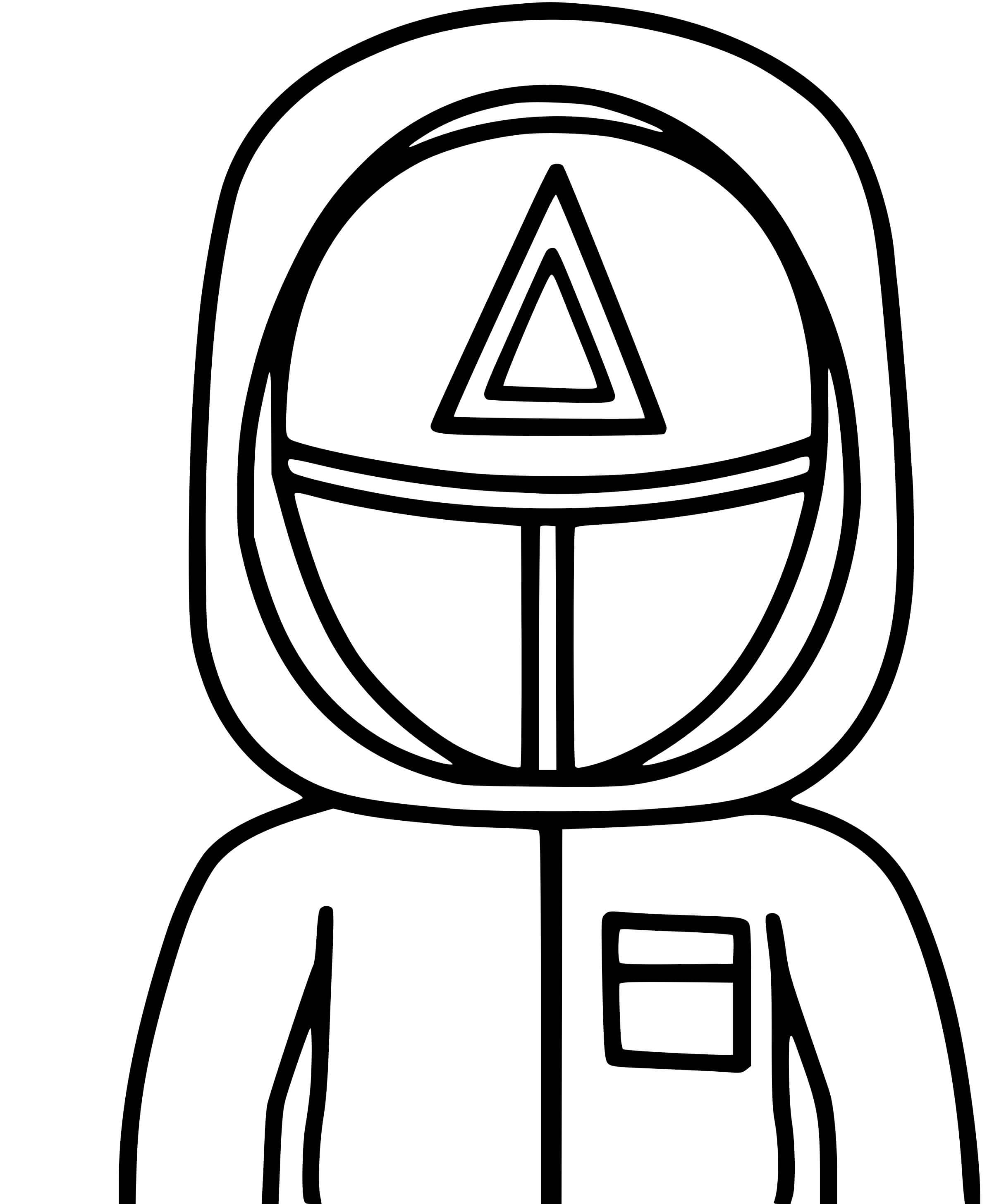 Coloriage Soldat Triangle Avec Arme Squidgame - Squid games à imprimer