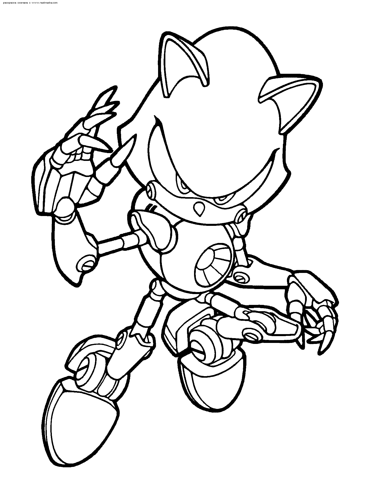 Coloriage Sonic Robot 2 - Sonic à imprimer