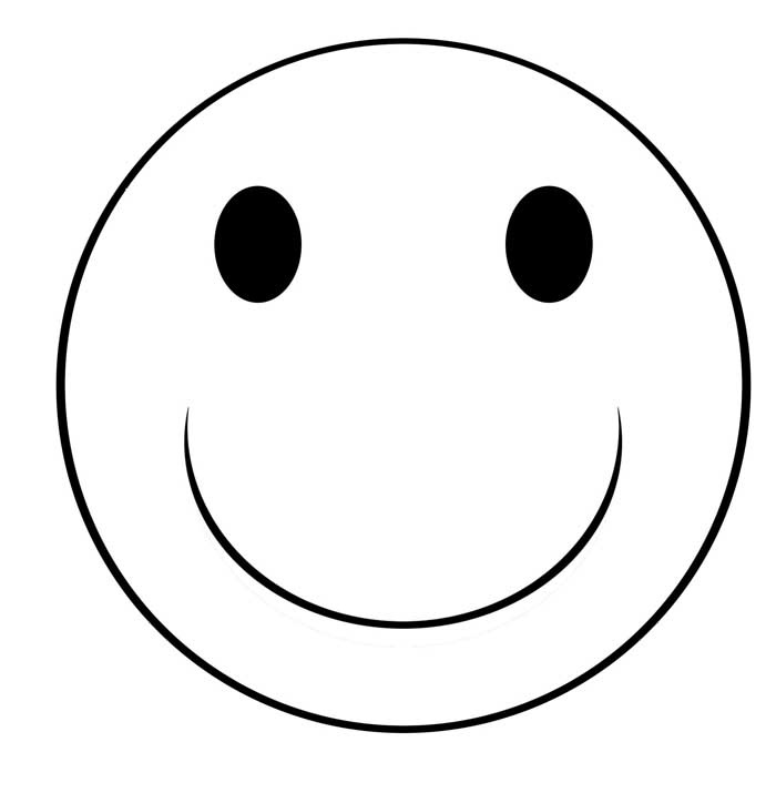 Coloriage Sourire Emoji 2 - Emoji à imprimer