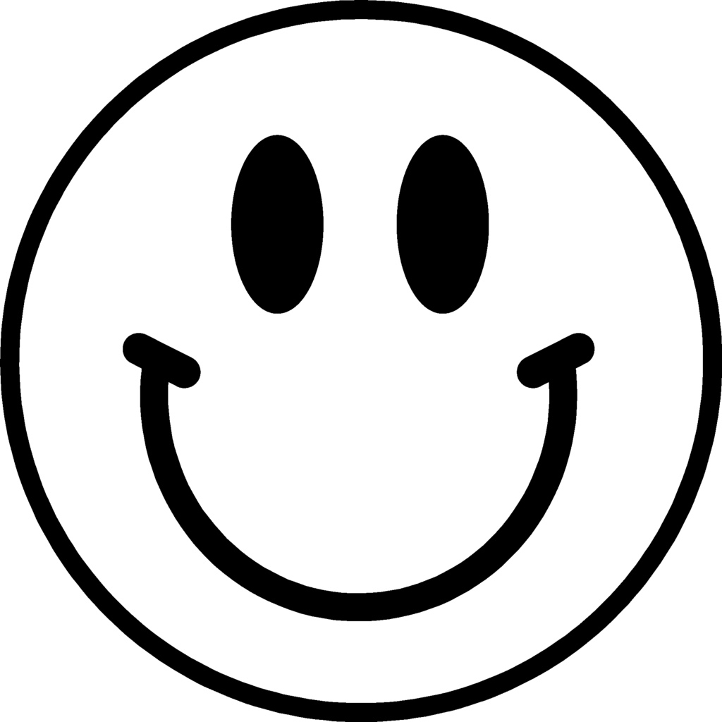 Coloriage Sourire Emoji - Emoji à imprimer