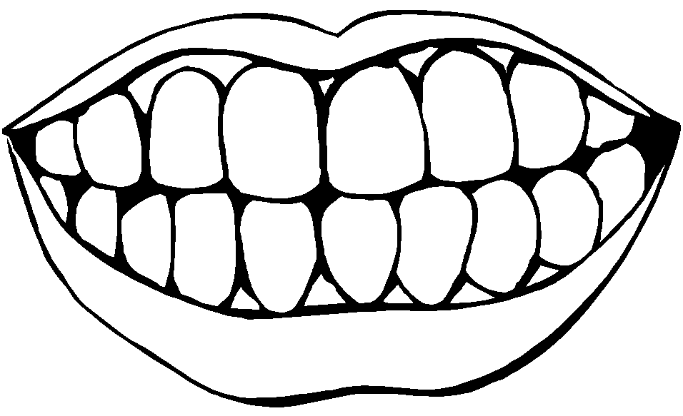 Coloriage Sourire Et Dents - Dentiste à imprimer