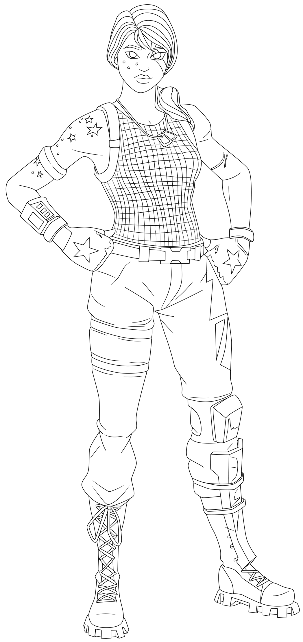 Coloriage Sparkle Specialist Fortnite Skin Hd - Fortnite à imprimer