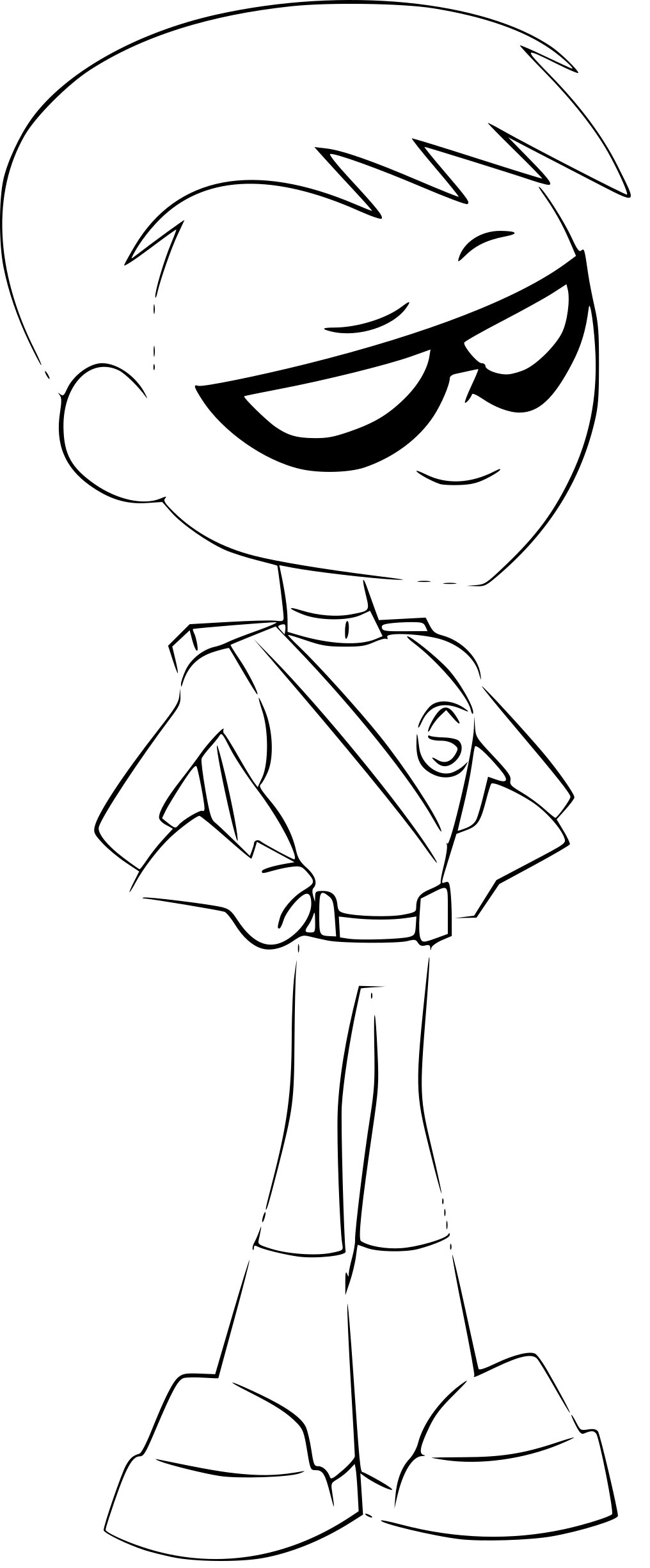 Coloriage Speedy Teen Titans Go - Teen titans go à imprimer
