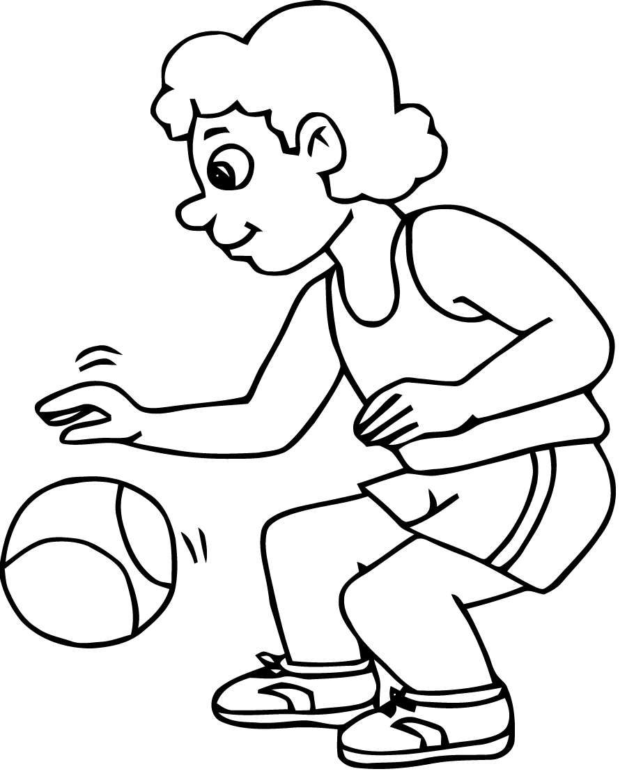 Coloriage Sport Basketball - Sport à imprimer