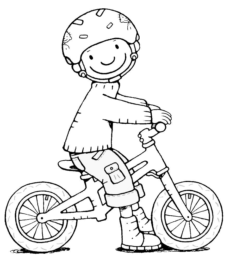 Coloriage Sport Byciclette - Sport à imprimer