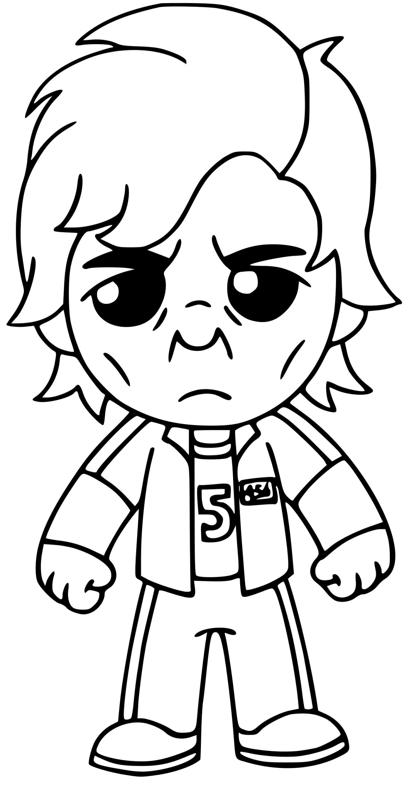 Coloriage Squid Game Player 456 Seong Gi Hun - Squid games à imprimer