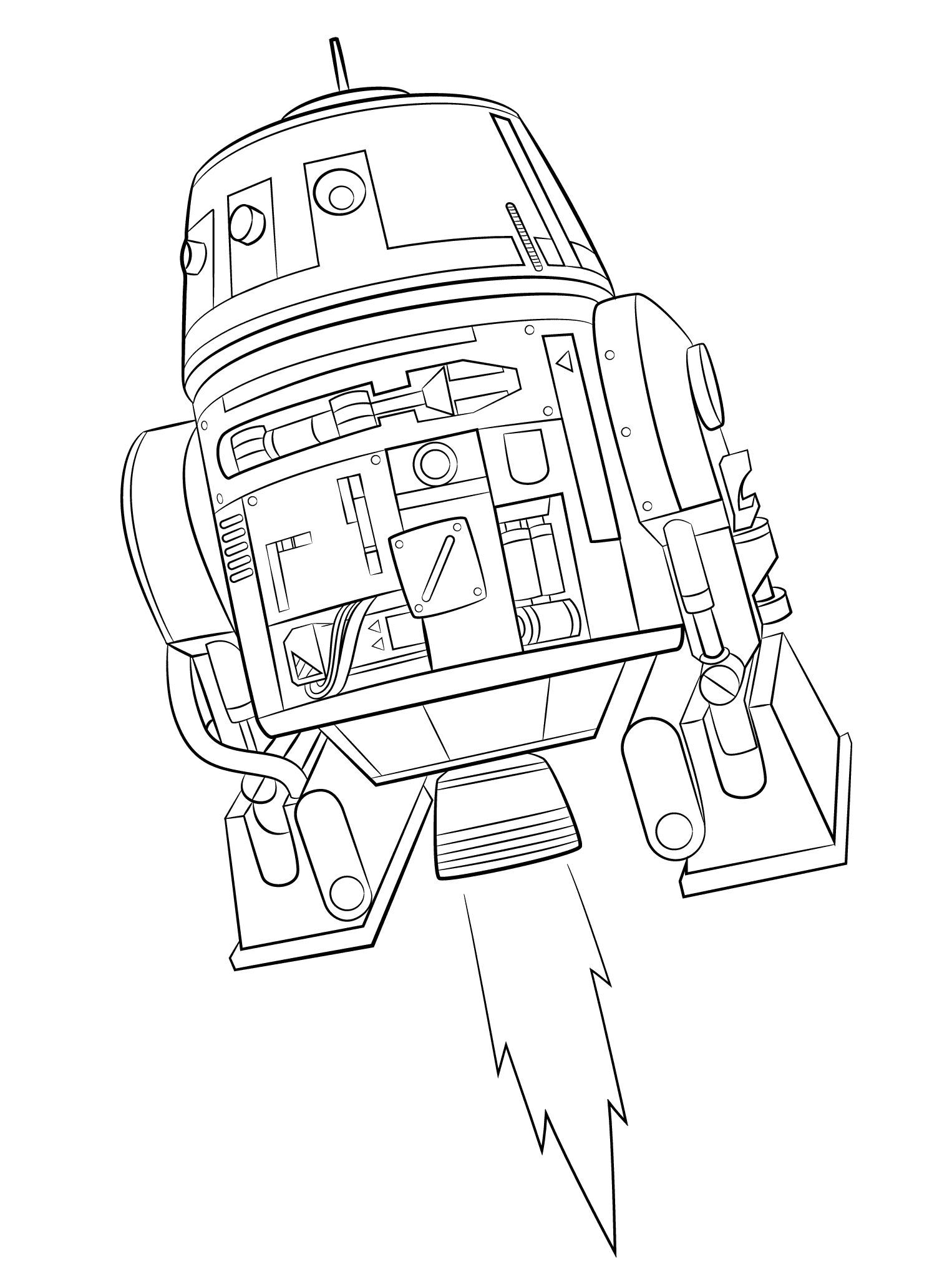 Coloriage Stormtrooper Star Wars en garde - Star wars à imprimer