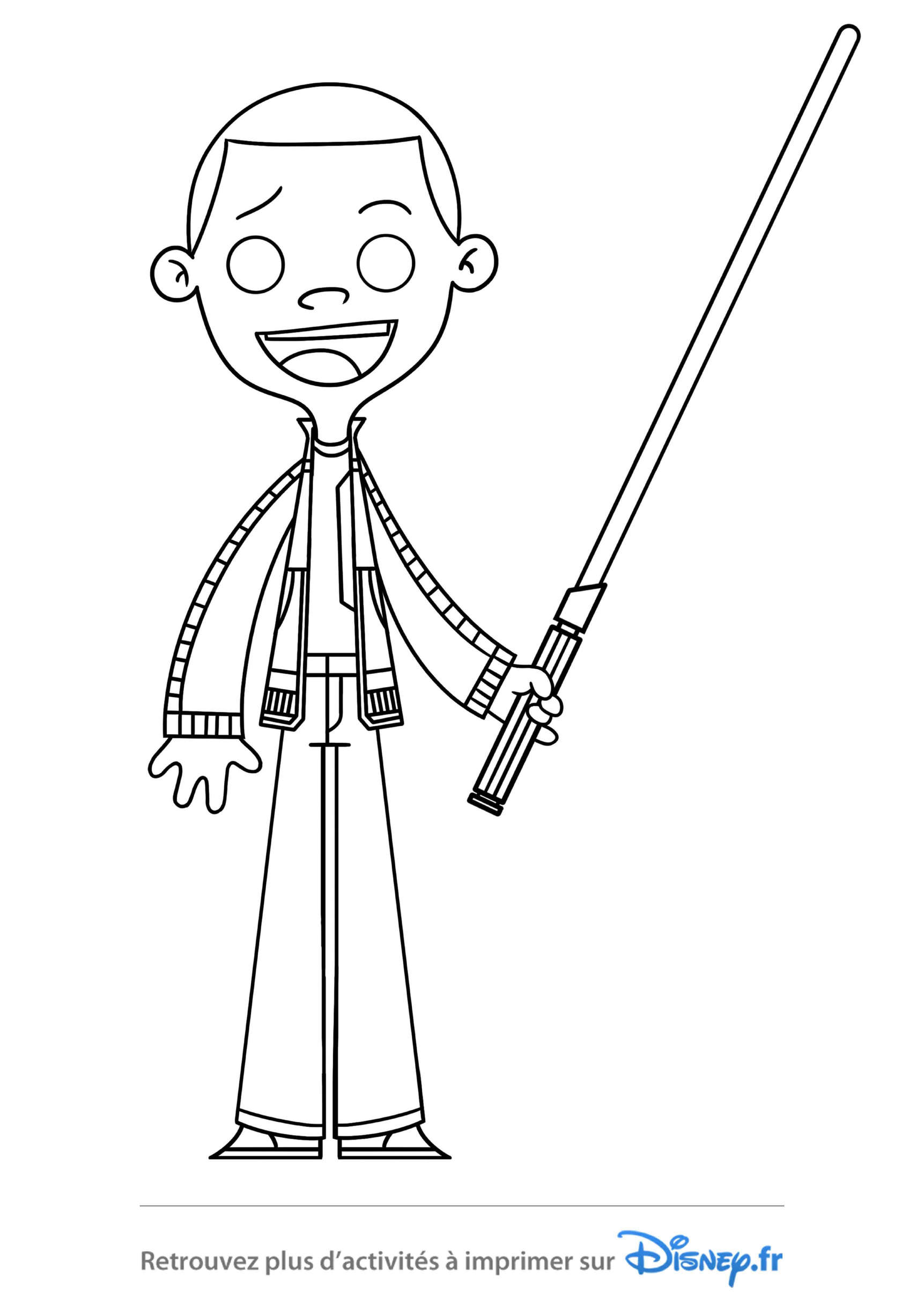 Coloriage Star Wars Finn - Star wars à imprimer