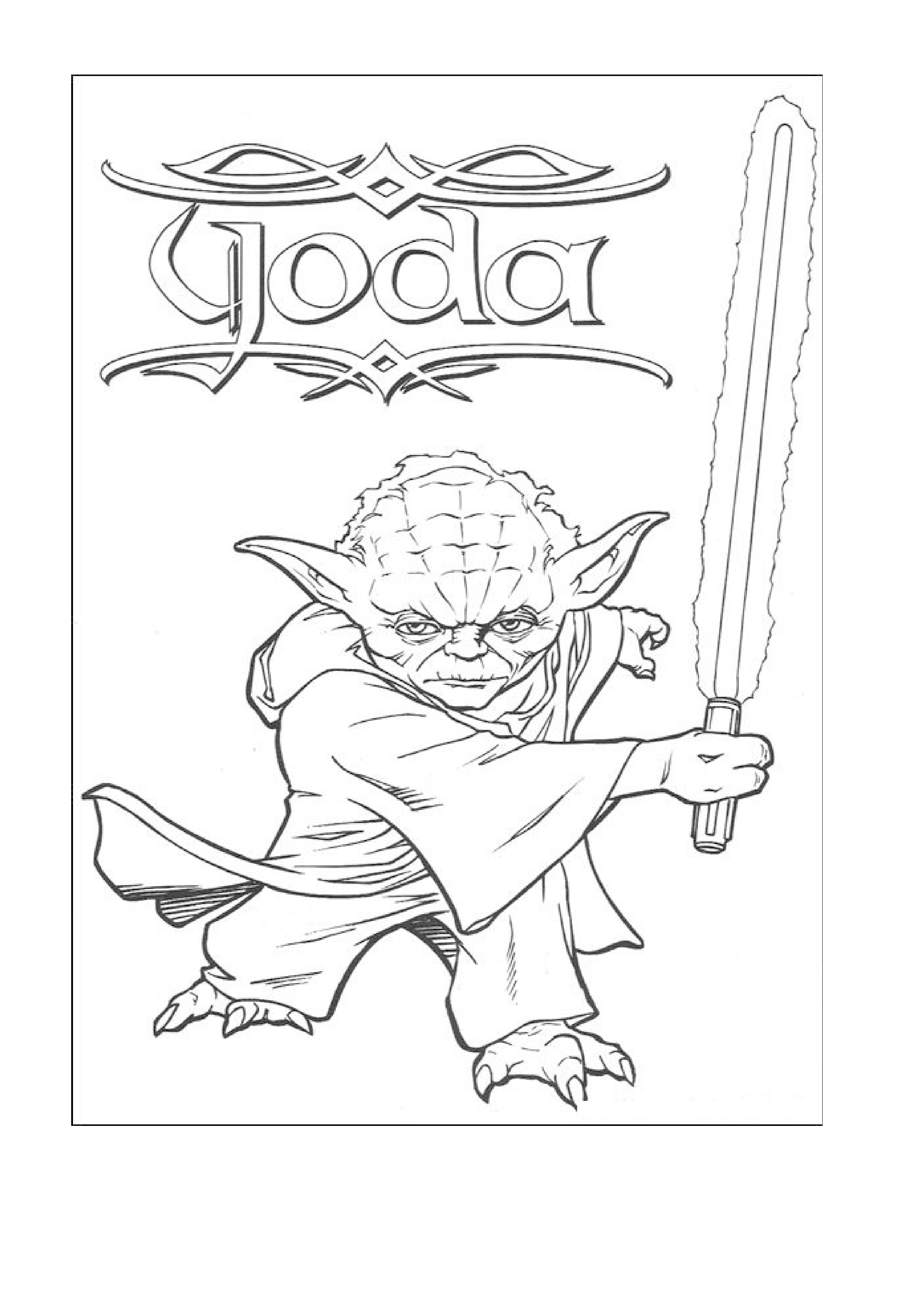 Coloriage Star Wars Goda - Star wars à imprimer