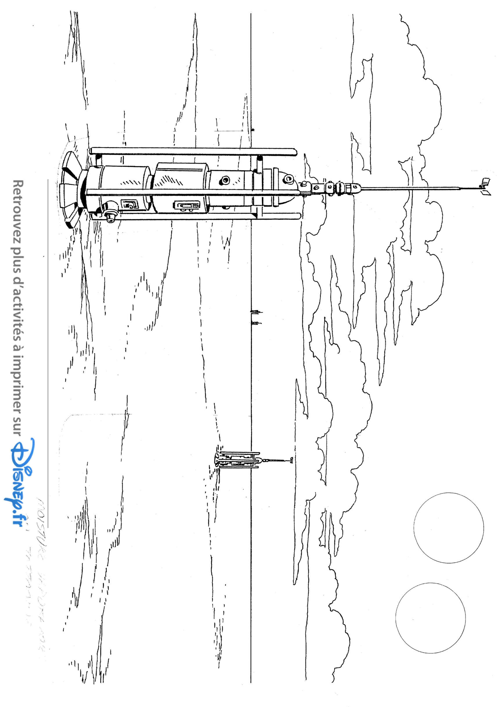 Coloriage Star Wars Paysage Disney - Star wars à imprimer