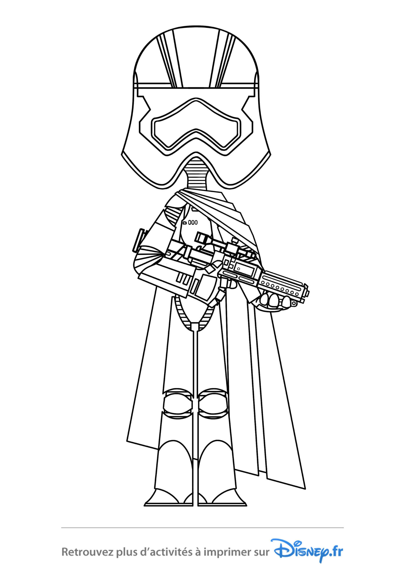 Coloriage Star Wars Phasma - Star wars à imprimer