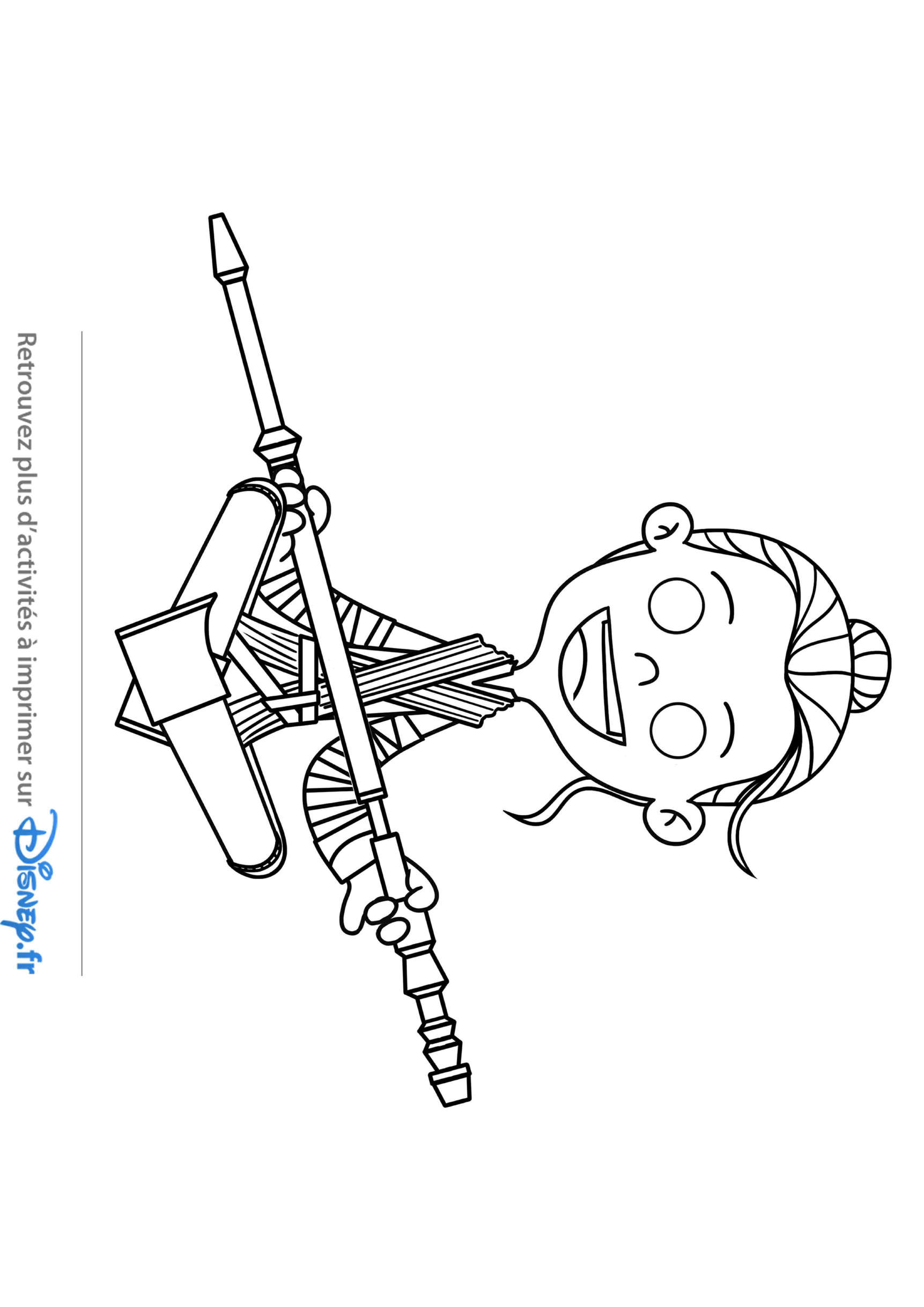 Coloriage Star Wars Rey - Star wars à imprimer
