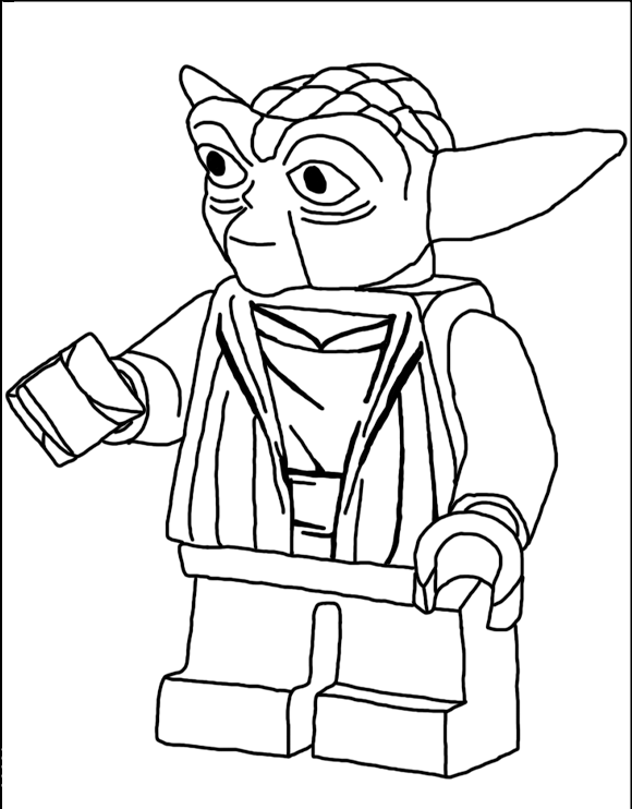Coloriage Starwars Lego - Garçon à imprimer