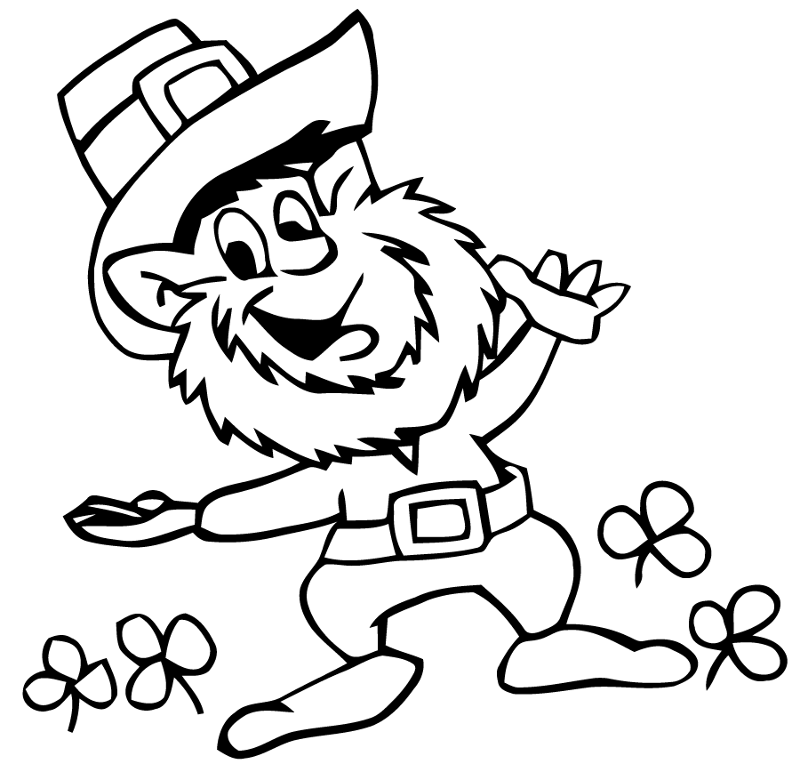 Coloriage Stpatrick Est Joyeux - Saint Patrick à imprimer
