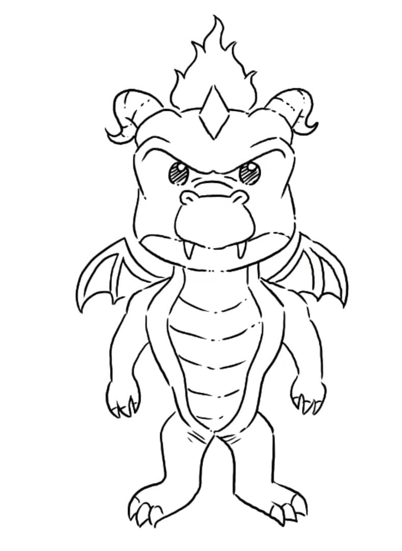 Coloriage Stumble Guys Inferno Dragon - Stumble guys à imprimer