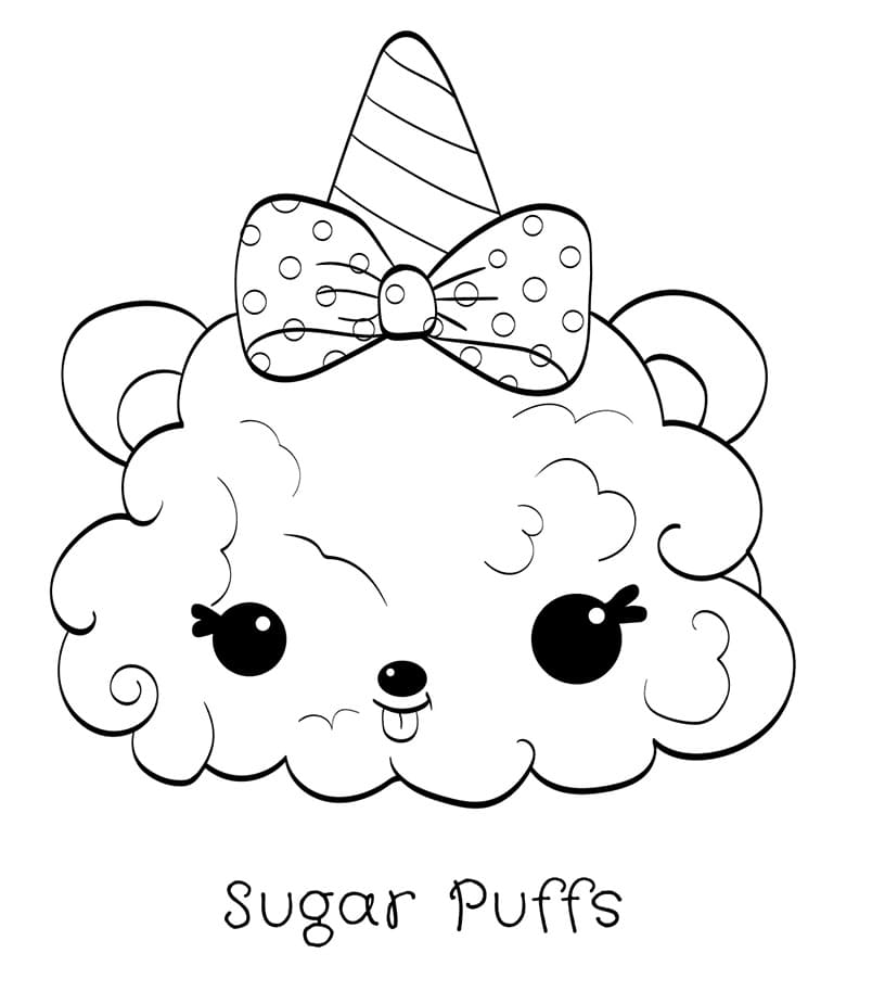 Coloriage Sugar Puffs - Num noms à imprimer