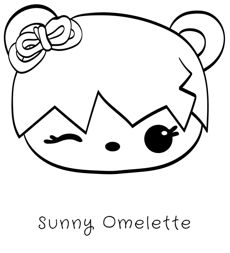 Coloriage Sunny Omelette - Num noms à imprimer