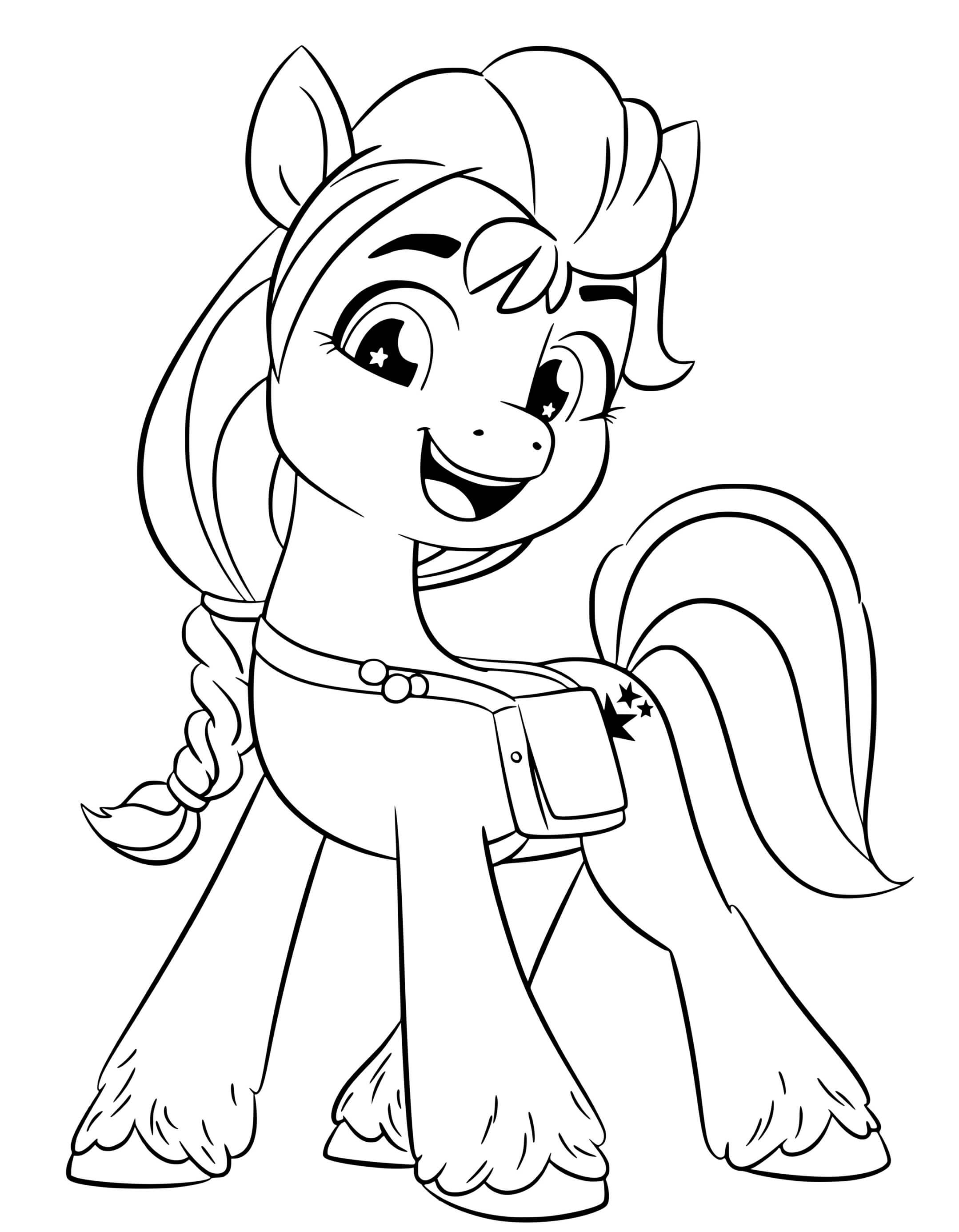 Coloriage Sunny Starscout curieuse - Mon Petit Poney - Poney à imprimer