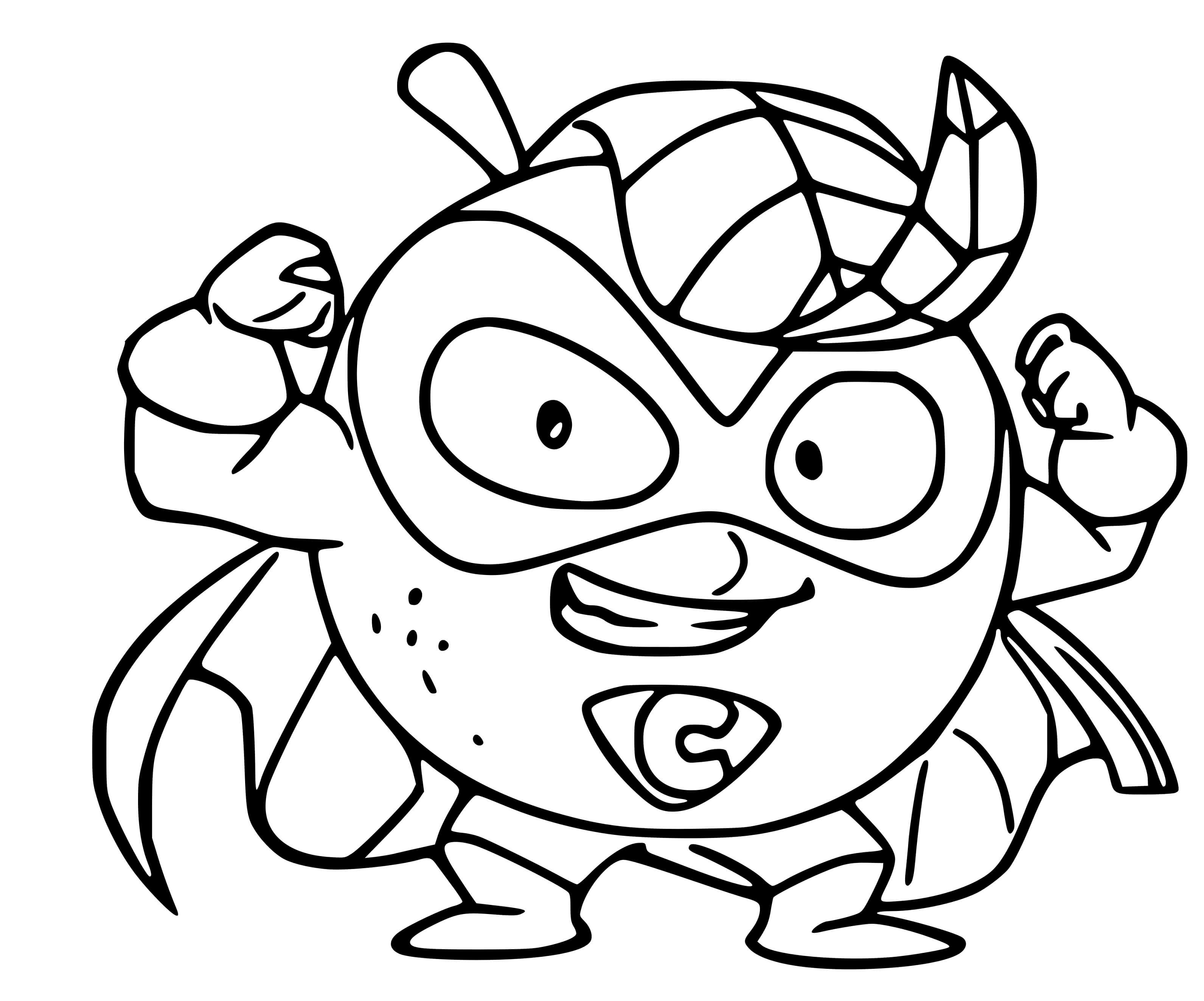 Coloriage Superzings Central Patrol 030 Mr C - Superzings à imprimer