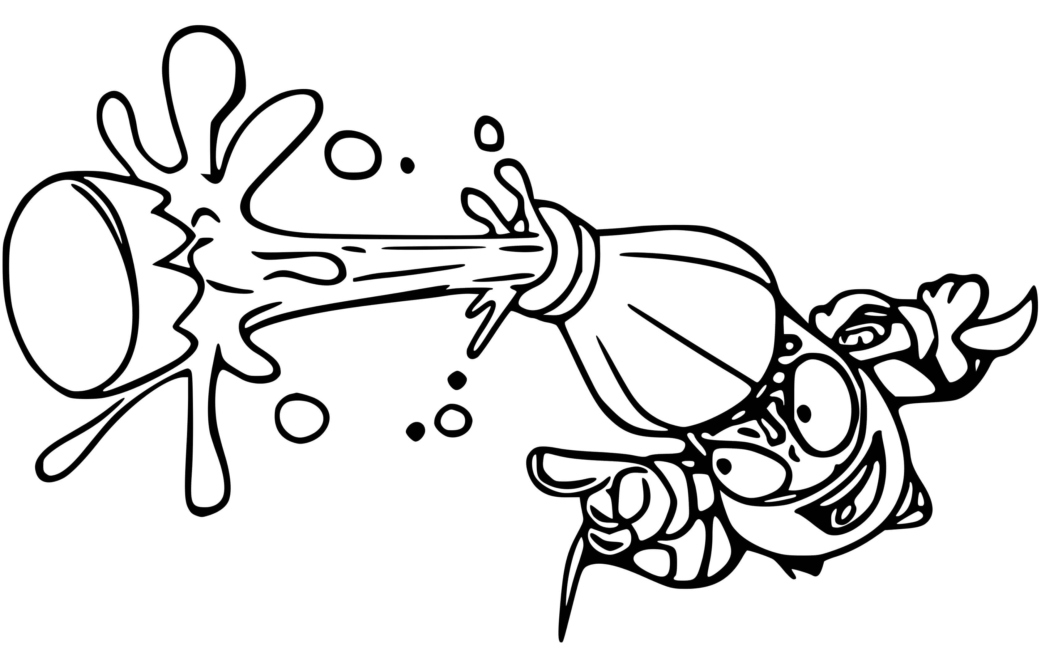 Coloriage Superzings Fizzer - Superzings à imprimer