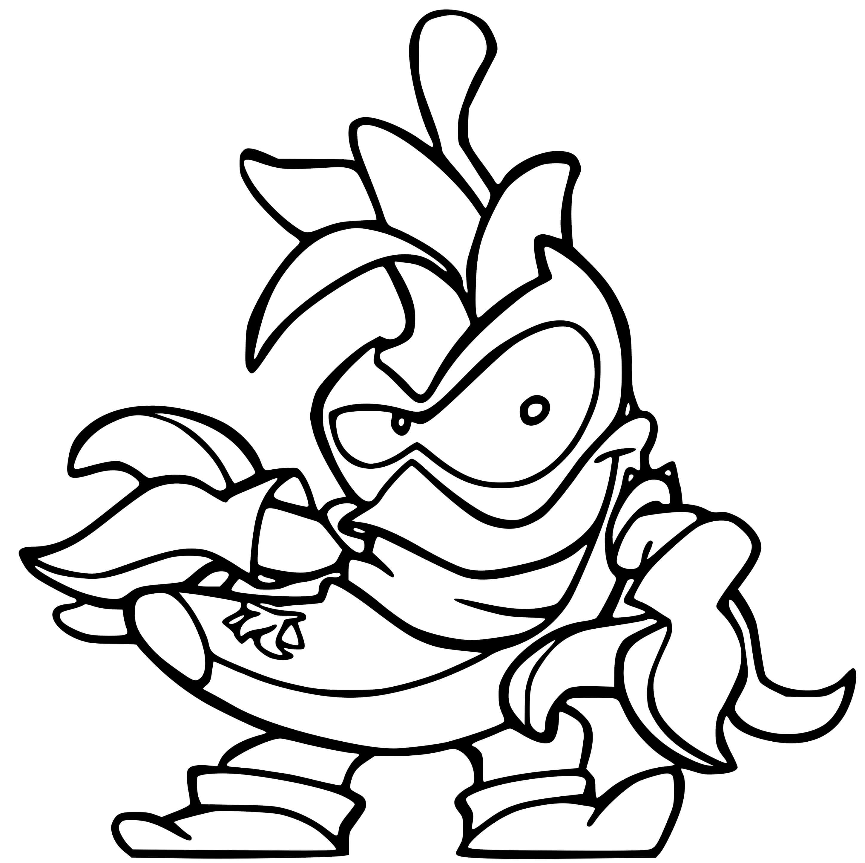 Coloriage Superzings Furious Gang 017 Badnana - Superzings à imprimer