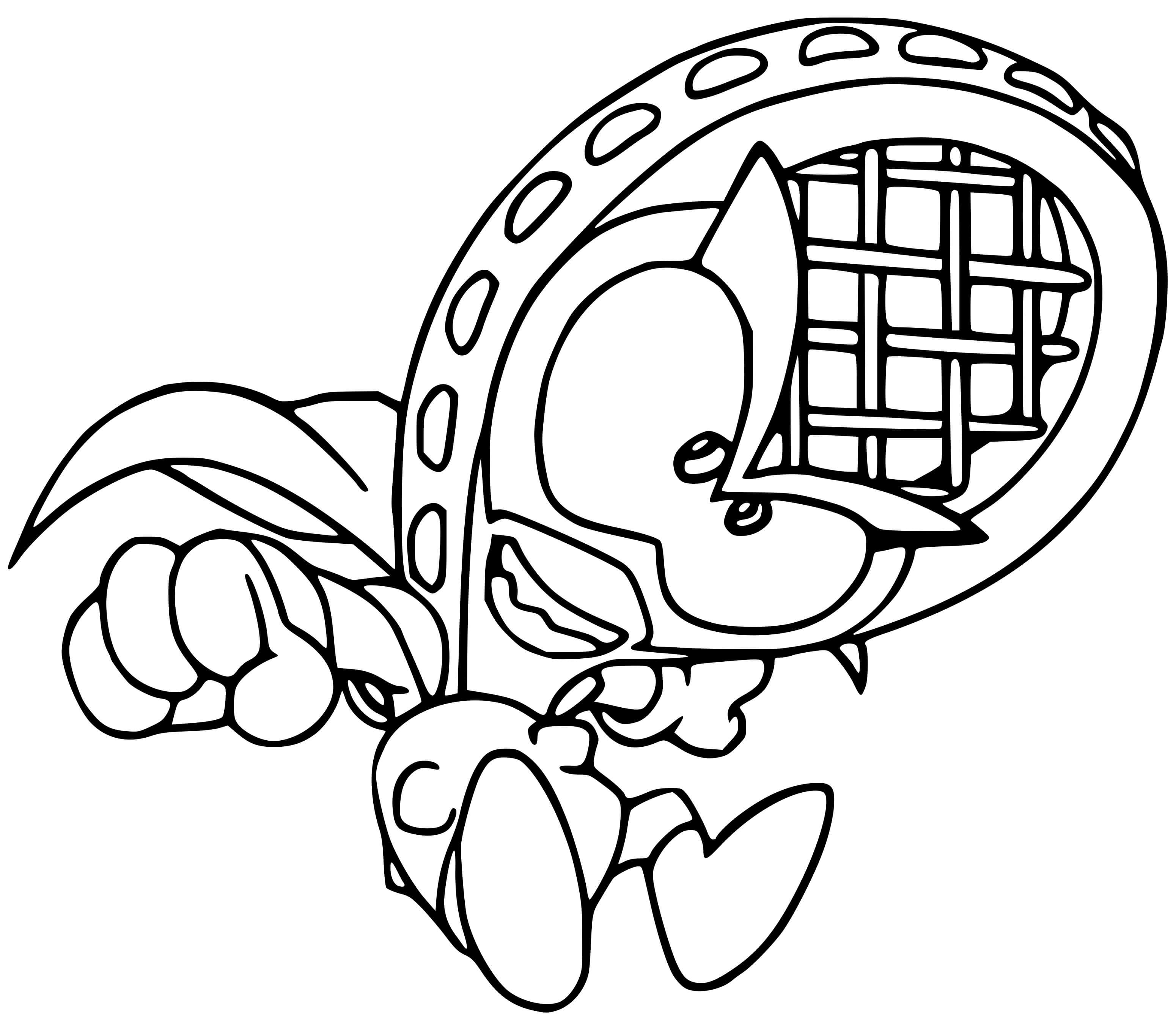 Coloriage Superzings Furious Gang 019 Smash - Superzings à imprimer