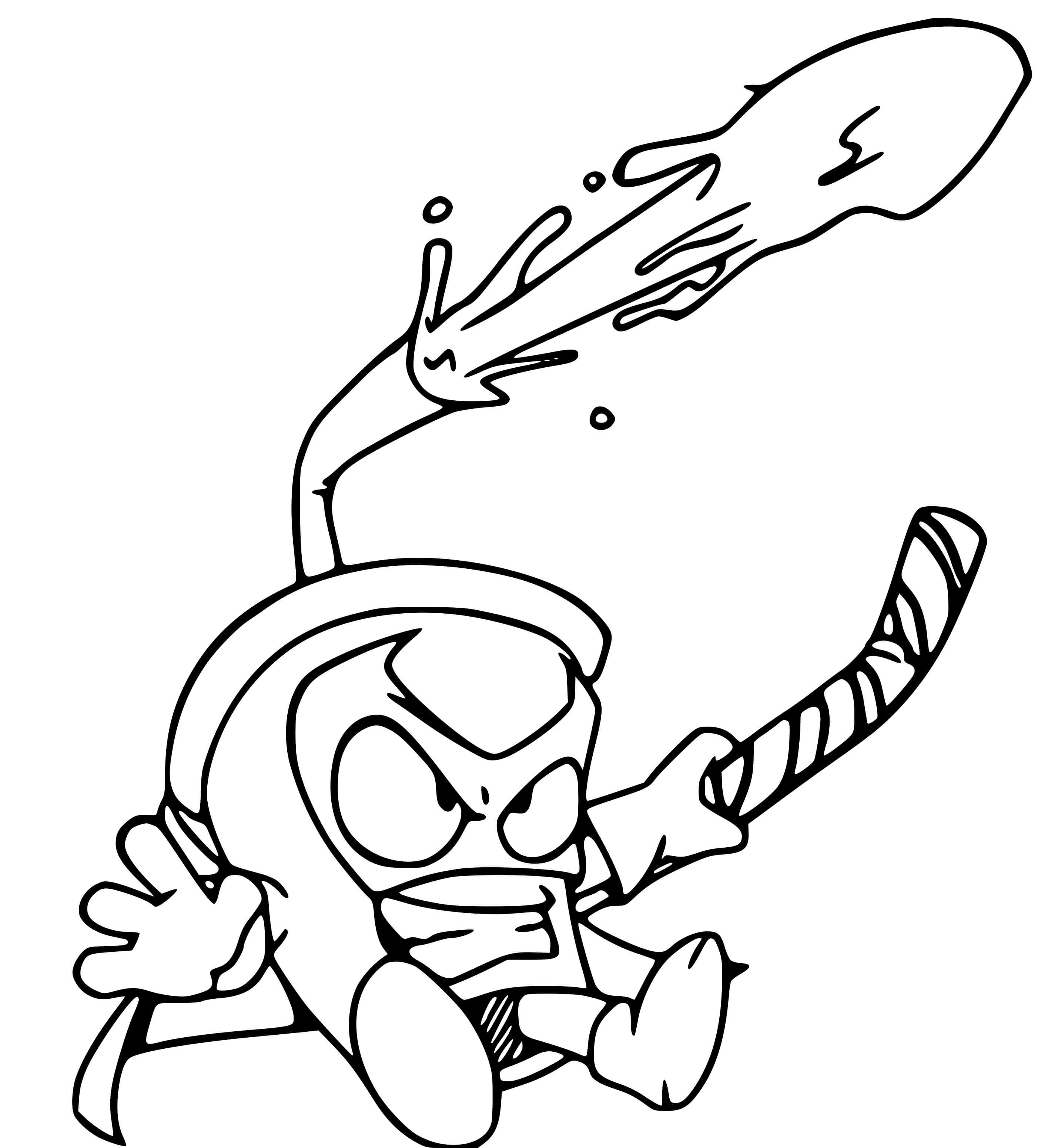 Coloriage Superzings Furious Gang 026 Sugar Rush - Superzings à imprimer