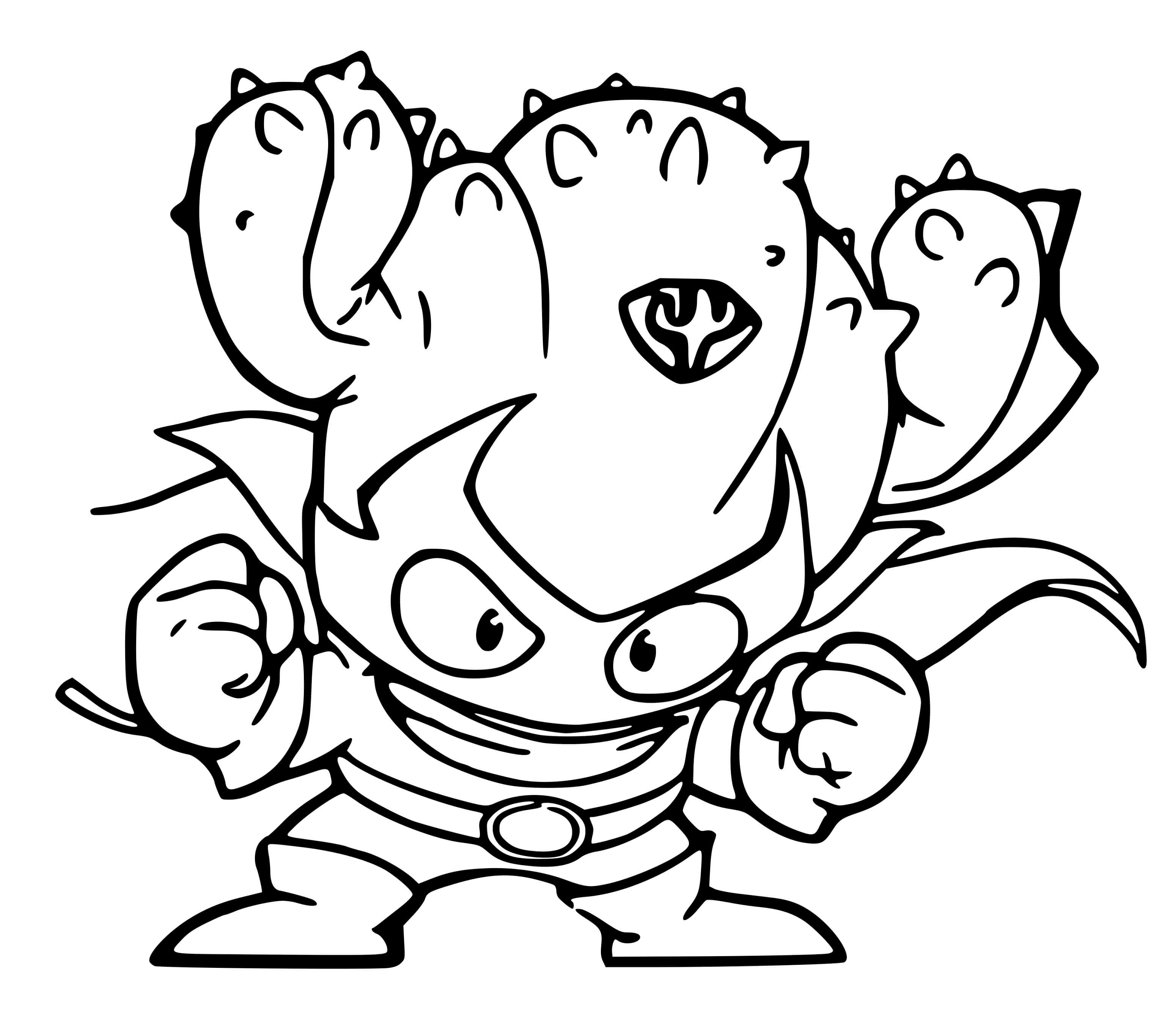 Coloriage Superzings Kactor - Superzings à imprimer