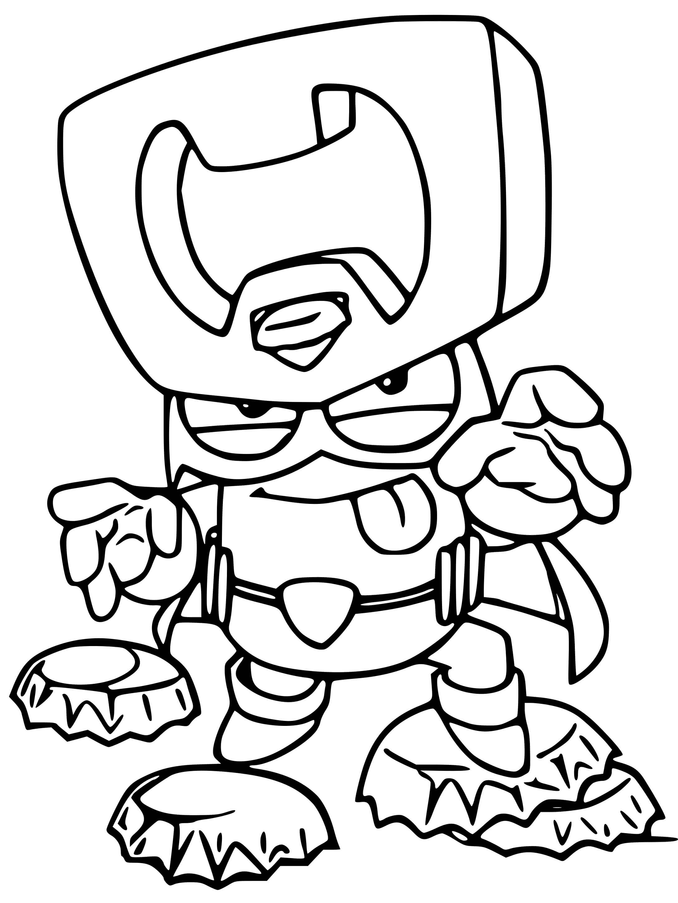 Coloriage Superzings Mad Pop - Superzings à imprimer